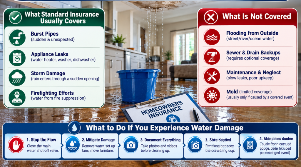 Does Insurance Cover Water Damage? A Homeowner’s Guide